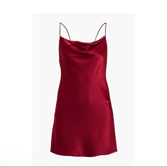 NWT Alice + Olivia Harmony Draped Slip Mini Dress Size 0 - Picture 5 of 13